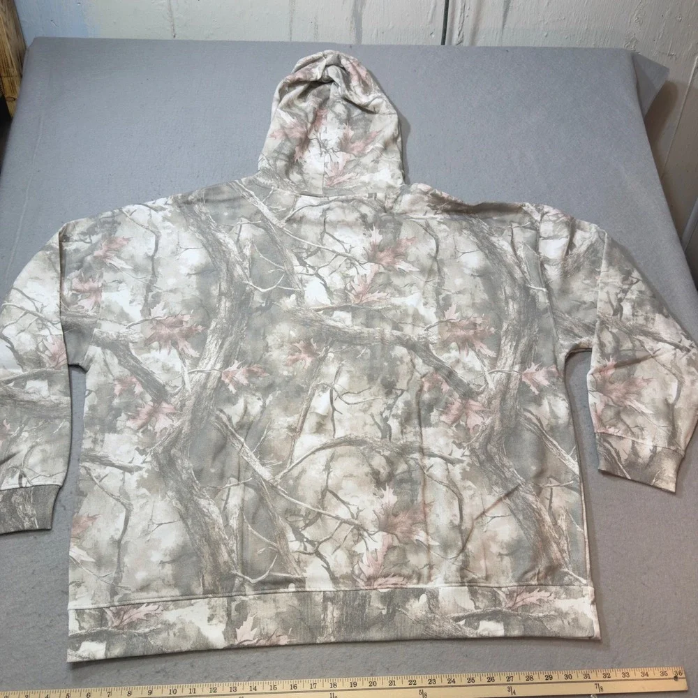 Pabst Blue Ribbon Hoodie Mens XL Camo Good PBR Rose Logo Graphic Sweatshirt - Picture 7 of 10